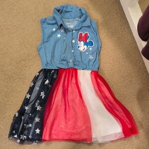 Disney Blue and Red Minnie Mouse Dress